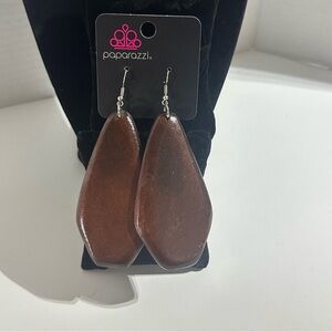 Paparazzi Brown Teardrop Earrings Statement Jewelry